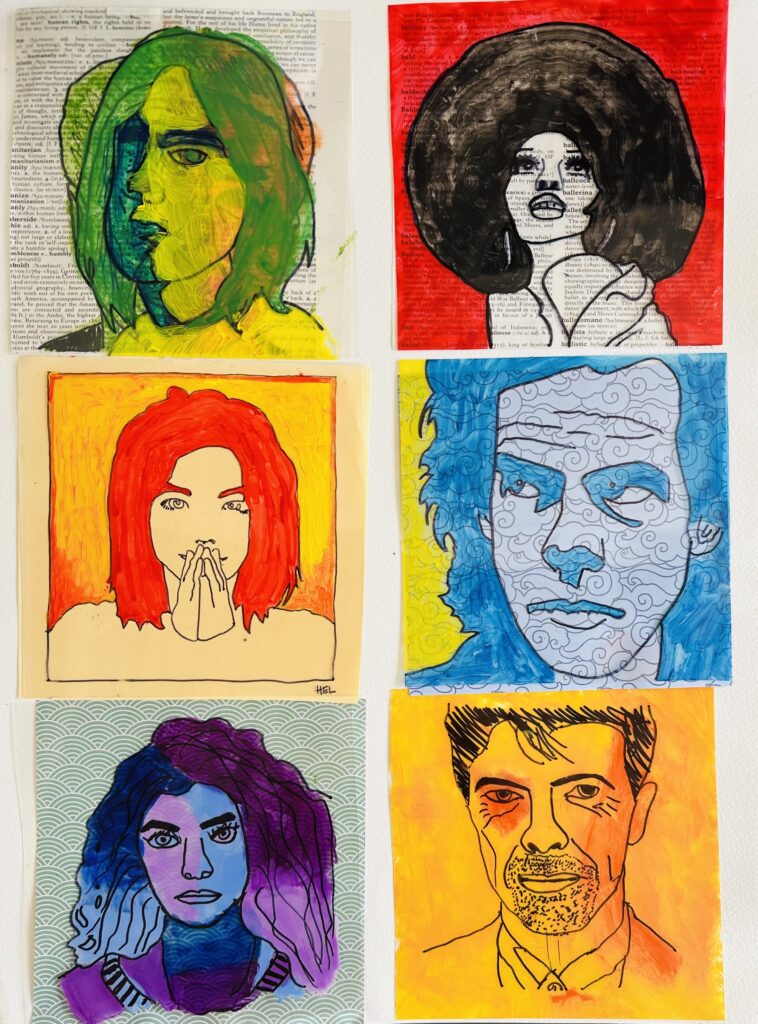 Reverse Acetate Portraits